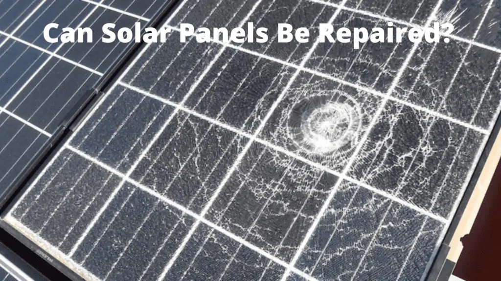 can solar panels be repaired